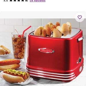 Toaster Red Hot Dog Roller Toaster New